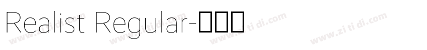 Realist Regular字体转换